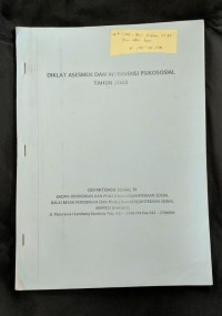 Image of Diklat Asesmen dan Intervensi Psikososial tahun 2008