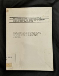 Image of Entwicklungsforderung Schwerstbehinderter Kinder