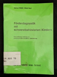 Image of Forderdiagnostik mit schwerstbehinderten Kindern
