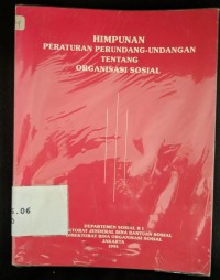 Image of Himpunan Perundang-Undangan Tentang Organisasi Sosial