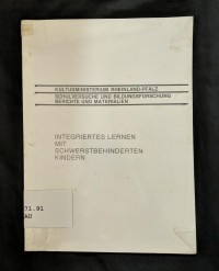 Image of Integriertes Lernen Mit Schwersbehinderten Kindern