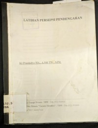 Image of Latihan Persepsi Pendengaran