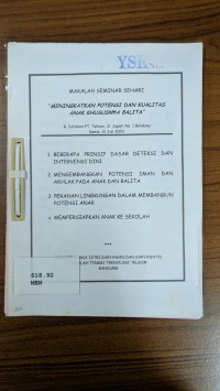 Image of Meningkatkan Potensi dan Kualitas Anak Khususnya Balita