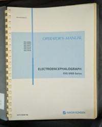 Image of Operator's Manual 'EEG-5400 Series'